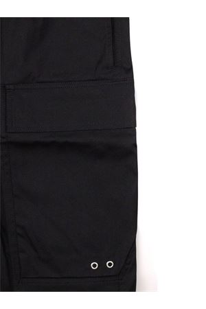 Pantaloncini cargo in cotone nero RICK OWENS | RU01F2389TE09